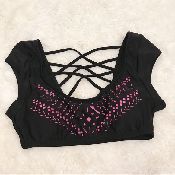 Cap sleeved strappy Target bikini top - Picture 1 of 5